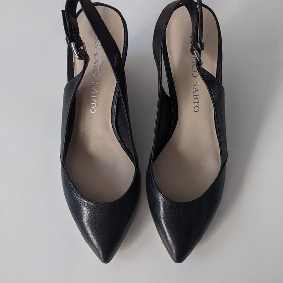 New Franco Sarto Size 7 Wedge Heel Sling Backs - Picture 14 of 15